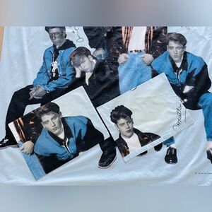 Vintage NKOTB New Kids on the Block Bed Linen 1 Duvet Cover 2 Pillow Cases